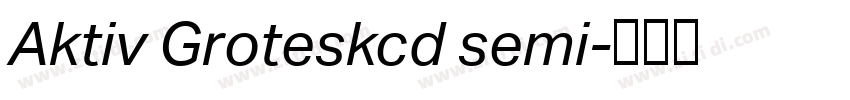 Aktiv Groteskcd semi字体转换